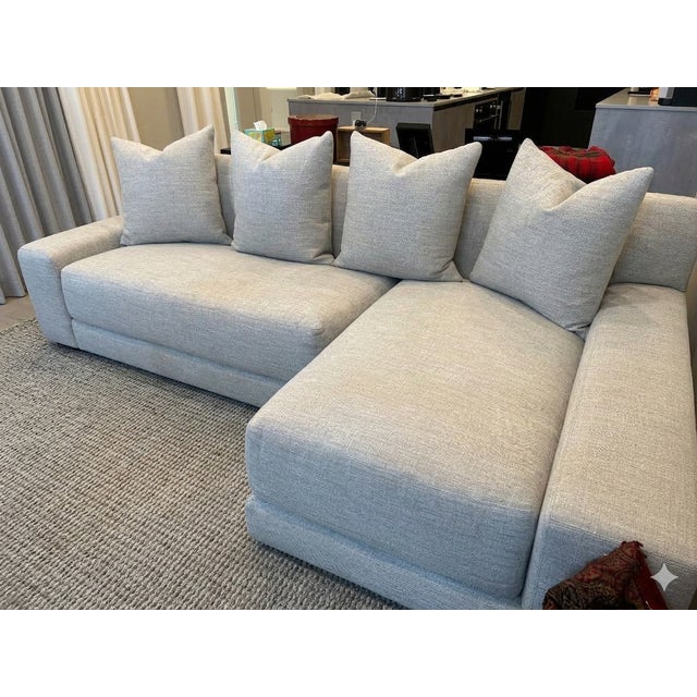 Contemporary Verellen Esme Sofa With Chaise For Sale - Image 3 of 8