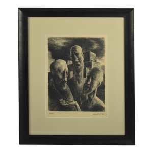 New York School Abstractionist Original Lithograph Signed Albert Kotin