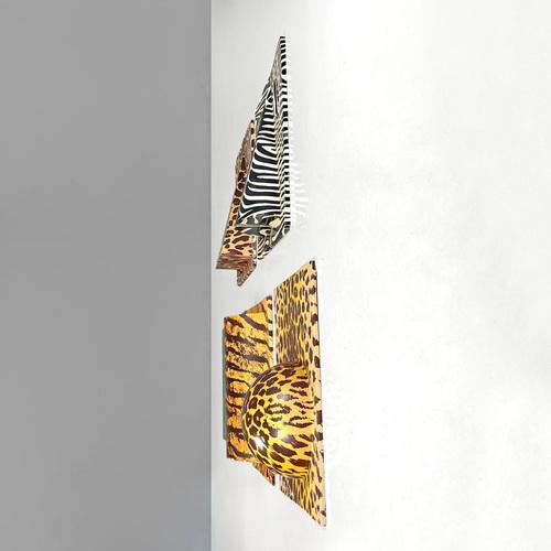 1970s Italian Modern Zoo Geometrico Wall Decorations by Claudio Parmiggiani, 1970s, Set of 5 For Sale - Image 5 of 18