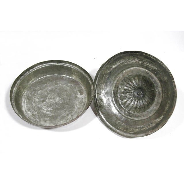 19th Century Beloochistan Balochistan Tinned Copper Bowl With Lid – Islamic Persian Middle Eastern Artistry For Sale In Austin - Image 6 of 9