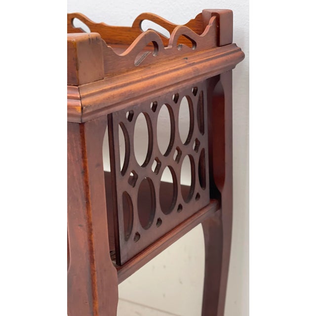 Wood Antique Hand Carved Coffee Table For Sale - Image 7 of 8