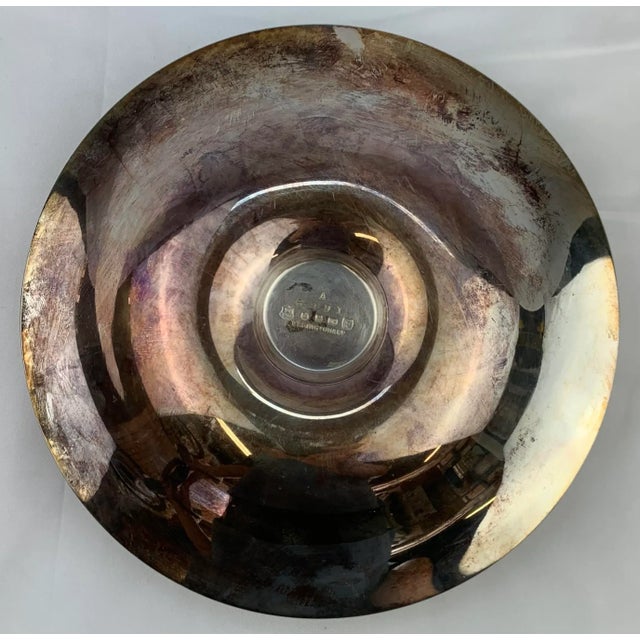Vintage Silverplate Taper Candle Dish by Elkington & Co For Sale - Image 9 of 11