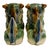 Late 20th Century Pair of Green & Blue Glazed Ceramic Foo Dog Figurines For Sale In San Diego - Image 6 of 9