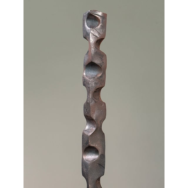 Brutalist Hand Forged Metal Sculpture For Sale - Image 9 of 12