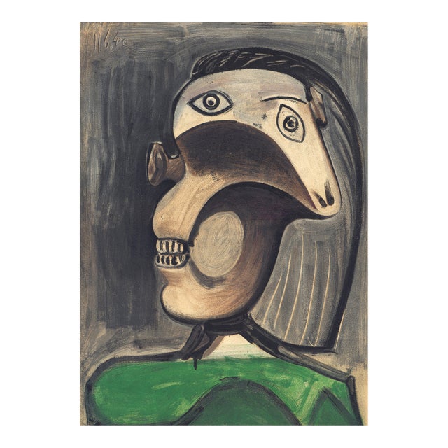 1954 Pablo Picasso Lithograph "La Guerre I" (Portrait of Dora Maar I) For Sale
