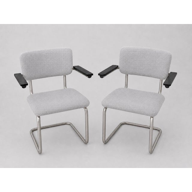 1930s Bauhaus Model 201 Chair from Gispen, 1930s, Set of 2 For Sale - Image 5 of 5
