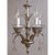 Silver Art Deco Nickel on Bronze Chandelier For Sale - Image 8 of 8