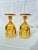 Mid-Century Modern Vintage Anchor Hocking Amber Glass Goblet Wine Glasses- A Pair For Sale - Image 3 of 12