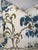 Custom pair of 22" pillows covered in Scalamandre "Kew Gardens Warp Print" in color blues on ivory. These pillows are...