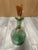 Italian Vintage Large Hand Blown Green Glass Italian Wine Decanter With Ice Chamber For Sale - Image 3 of 5