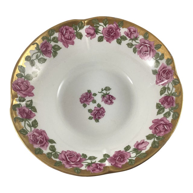 Vintage Limoges France Rose Bowl For Sale