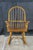 Late 20th Century Vintage Nichols & Stone Oak Windsor Rocking Chair Hoop Back Colonial Rocker For Sale - Image 5 of 17