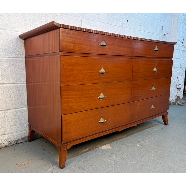 Art Deco Vintage "Pagoda" Dresser by R-Way Furniture Company For Sale - Image 3 of 15