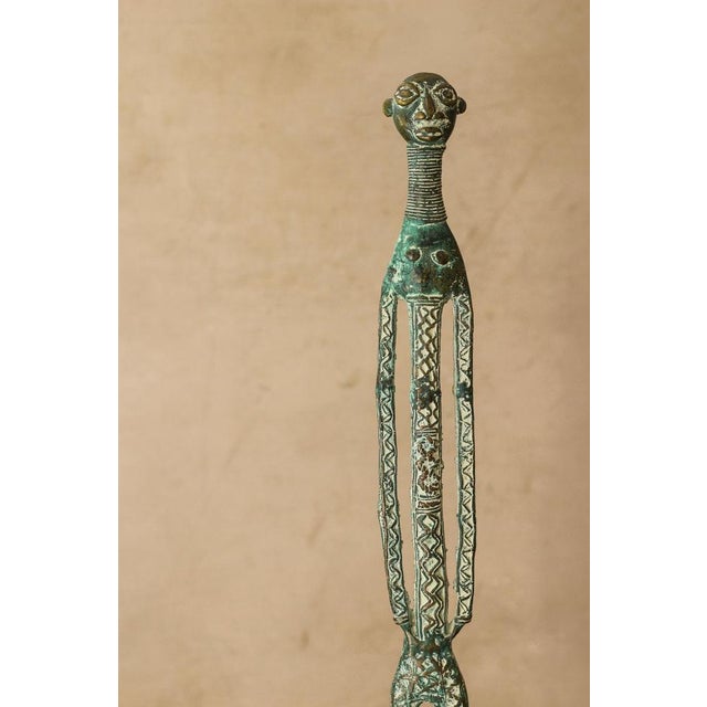Benin Bronze Sculpture For Sale - Image 4 of 8