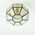 Stunning mid-century modern octagonal glass ceiling light from limburg, germany's leading glasswork, renowned for its...