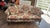 Mid-Century Modern Vintage Floral Humpback Sofa With Carved Claw-and-Ball Feet For Sale - Image 3 of 5