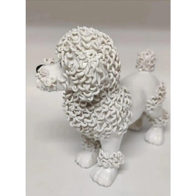 Vintage Hollywood Regency Spaghetti Poodle Sculpture Circa 1950's For Sale - Image 4 of 11