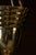 Vintage Brass Chandelier With Etched Glass Shades For Sale - Image 9 of 9