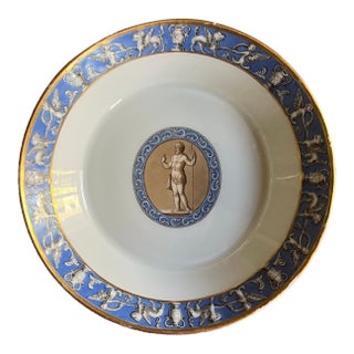 Antique Early 19th Century German Berlin Porcelain Saucer Dish From From the Frederick Duke of York Service Circa 1815 For Sale