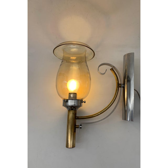 Wall Lamps attributed to Seguso, Italy, 1970s, Set of 2 For Sale - Image 3 of 5