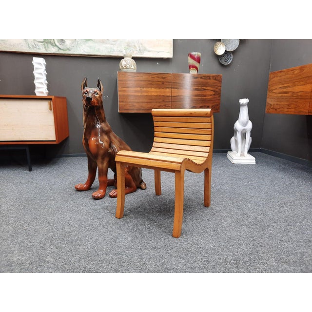 Wood Vintage Sculptural Childrens Chair, 1950s For Sale - Image 7 of 8