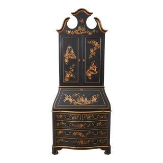Union National Chinoiserie Decorated Secretary Desk For Sale