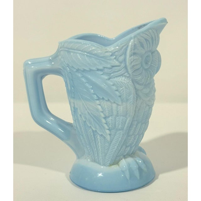 19th Century Higbee Glass Owl Creamer For Sale In Philadelphia - Image 6 of 8