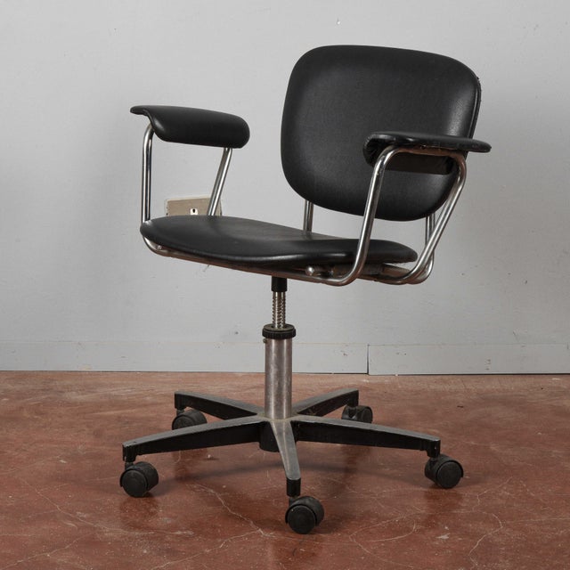 1970s Vintage Swivel Desk Chair For Sale - Image 5 of 8