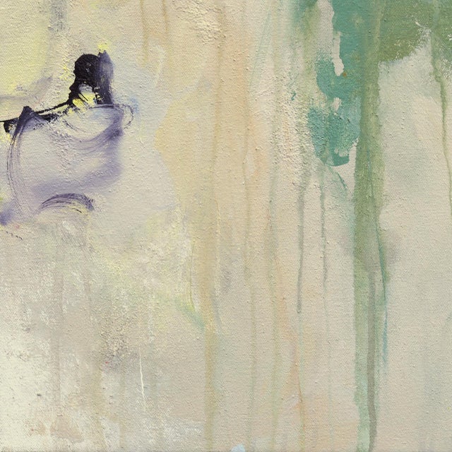 Castaway - Abstract Playful Earth Tone Textural Paint Splat Mixed Media Original Artwork by Amber Goldhammer For Sale - Image 4 of 9