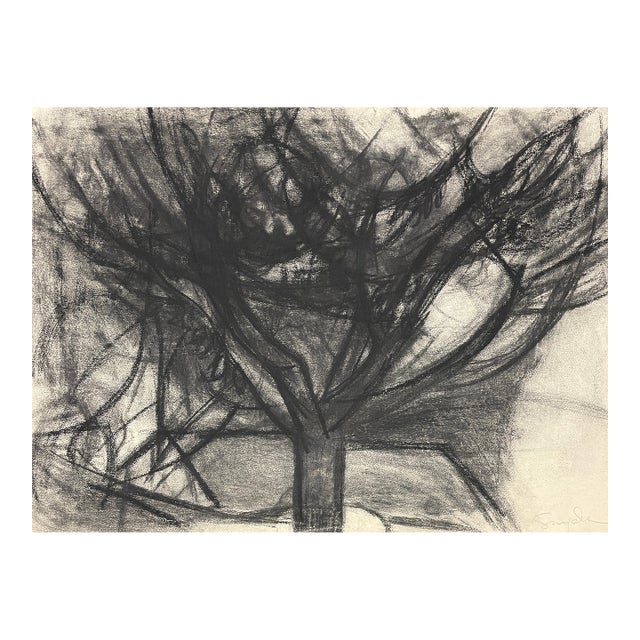 Richard Snyder Modern Tree Landscape Drawing For Sale