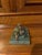 Early 20th Century Bronze Statue Boy Holding Bird For Sale - Image 5 of 6
