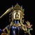 Vintage Cloisonné Enamel Bronze Manjushri Statue Buddhist Deity Sword 8.3" For Sale In Los Angeles - Image 6 of 9