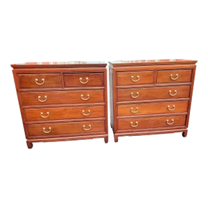 George Zee Asian American Chippendale Rosewood Chest of Drawers
