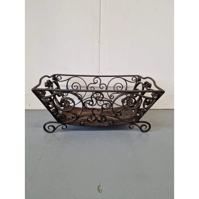 Metal Basket for Firewood For Sale - Image 6 of 7
