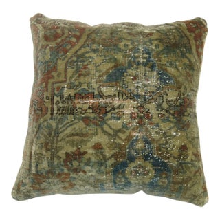 Mohtasham Medallion Persian Rug Pillow For Sale