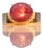 8.3Ct Star Ruby Ring With Earth-Mined Diamond Accents: Solid 14k Gold, 12x10mm, Size 6.75 For Sale