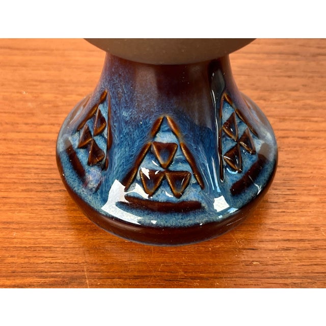 Mid-Century Modern Danish Model 3339 Studio Pottery Candleholders by Einar Johansen for Søholm, 1960s, Set of 2 For Sale - Image 10 of 17