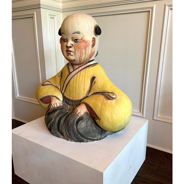 Aoki Important Ceramic Sculpture Karako by Akio Takamori Exhibited and Published For Sale - Image 4 of 18