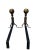 1920s Antique Brass Ball Finial Fireplace Andirons Fire Dogs Pair Early 1900s For Sale - Image 5 of 18