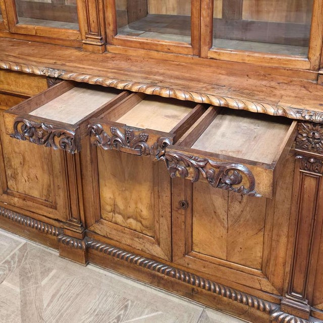 French Walnut Glazed Kitchen Dresser For Sale - Image 16 of 18