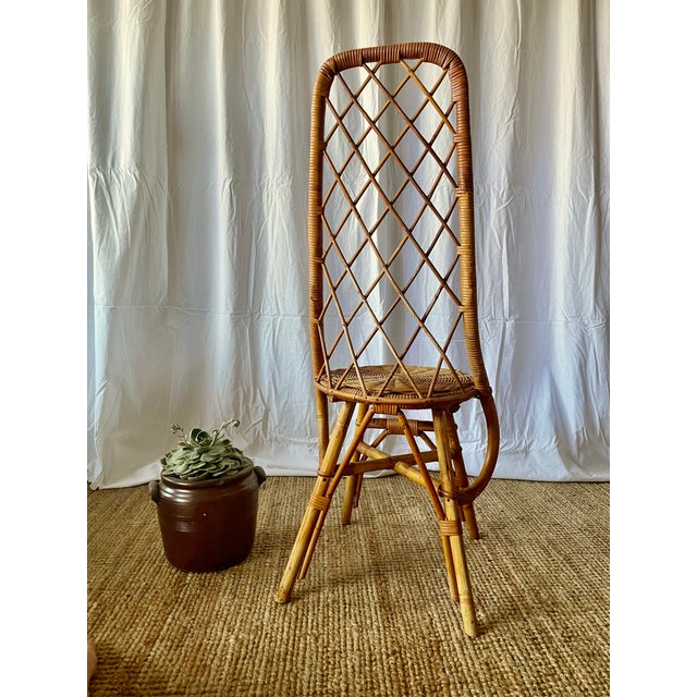 Vintage Rattan Chair, 1960s For Sale - Image 9 of 12