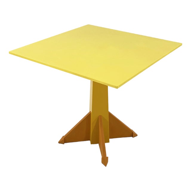Yellow Model 4310 Dining Table by Anna Castelli Ferrieri for Kartell, 1980s For Sale