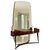 Elegant and highly distinctive Italian vanity or dressing table dating from the early 1950s, bearing the label of La...