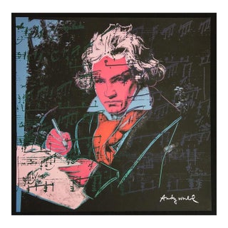 1986 Carnegie Museum of Art After Andy Warhol "Beethoven" Lithograph For Sale