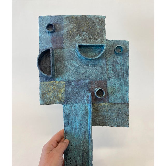 Abstract mixed-media sculpture by self-taught Scottish artist Bill Low (1898-1981). This sculpture was created using...