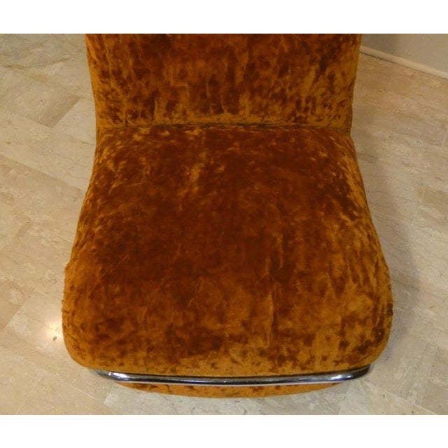 Modular 3-Seater Sofa in Steel and Velvet by Adriano Piazzesi, Italy, 1970s, Set of 3 For Sale - Image 9 of 15