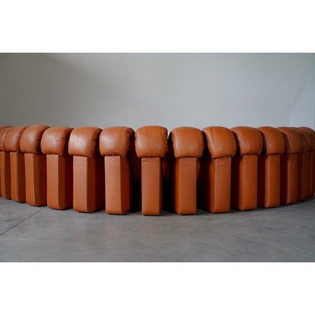 DS-600 Sectional Sofa in Cognac Leather by de Sede, Swiss, 1990s For Sale - Image 11 of 18
