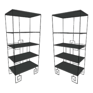 1980s ‘Biltmore’ Wrought Iron Etagere by Marina McDonald for Jazz Furniture