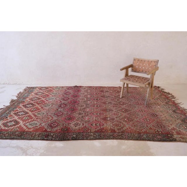 1980s Handwoven Moroccan Rug - 6'6" X 10'6" Ft For Sale - Image 5 of 9