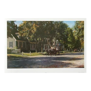 Williamsburg, Grant Romney Clawson Offset Lithograph, Signed and Numbered